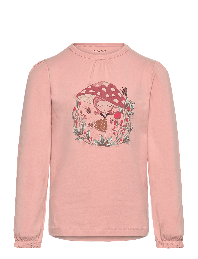 Minymo - T-shirt LS - sweatshirts - misty rose - 0