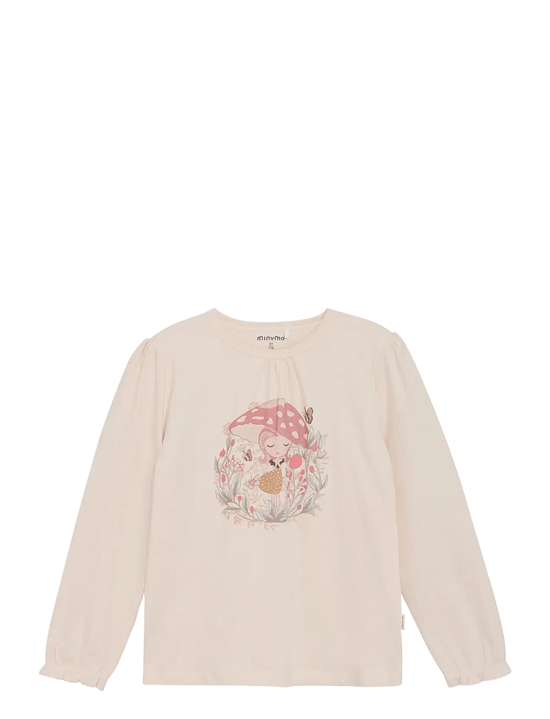 Minymo - T-shirt LS - sweatshirts - sandshell - 1