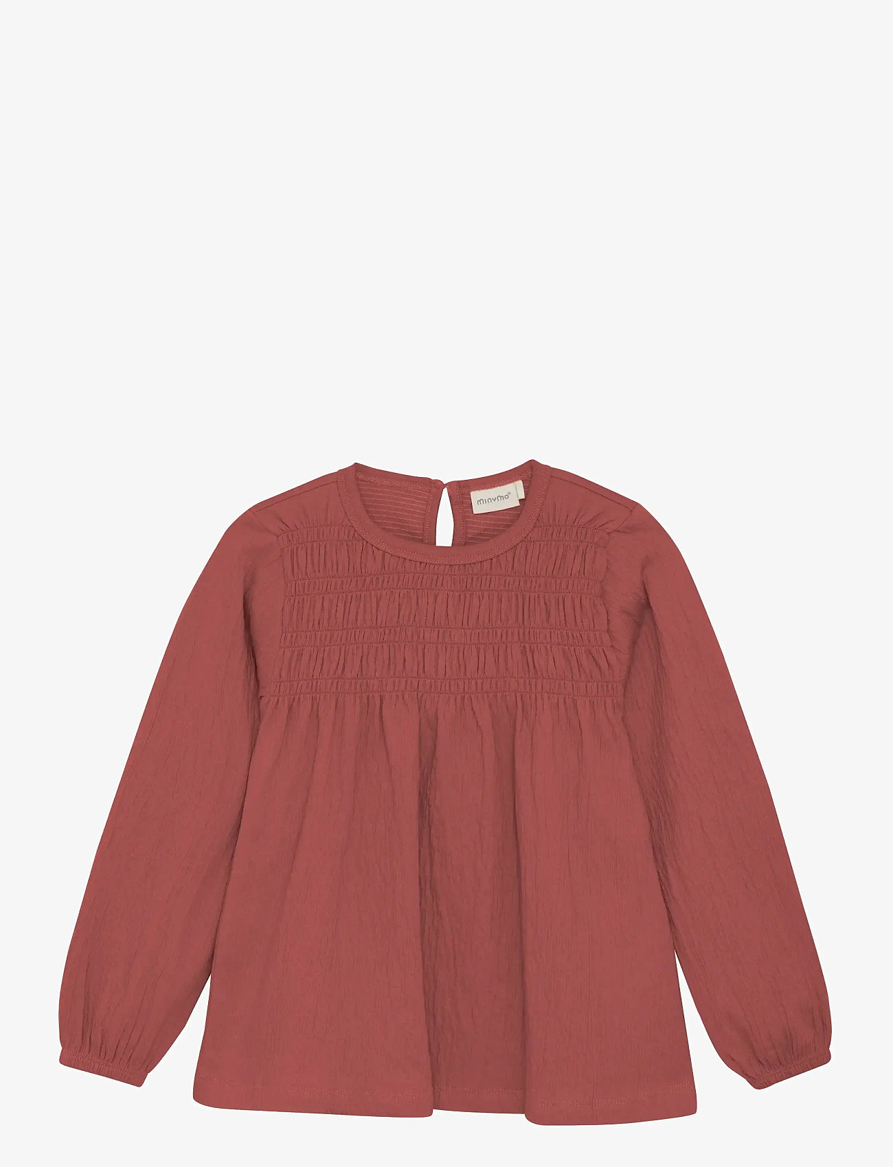 Minymo - Blouse LS - pluusid ja tuunikad - withered rose - 0