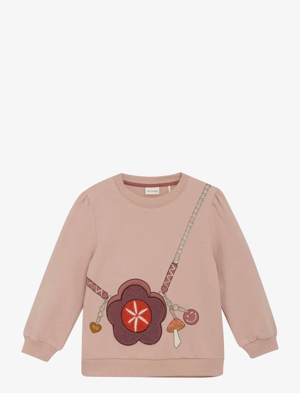 Minymo - Sweatshirt LS - dressipluusid - misty rose - 1