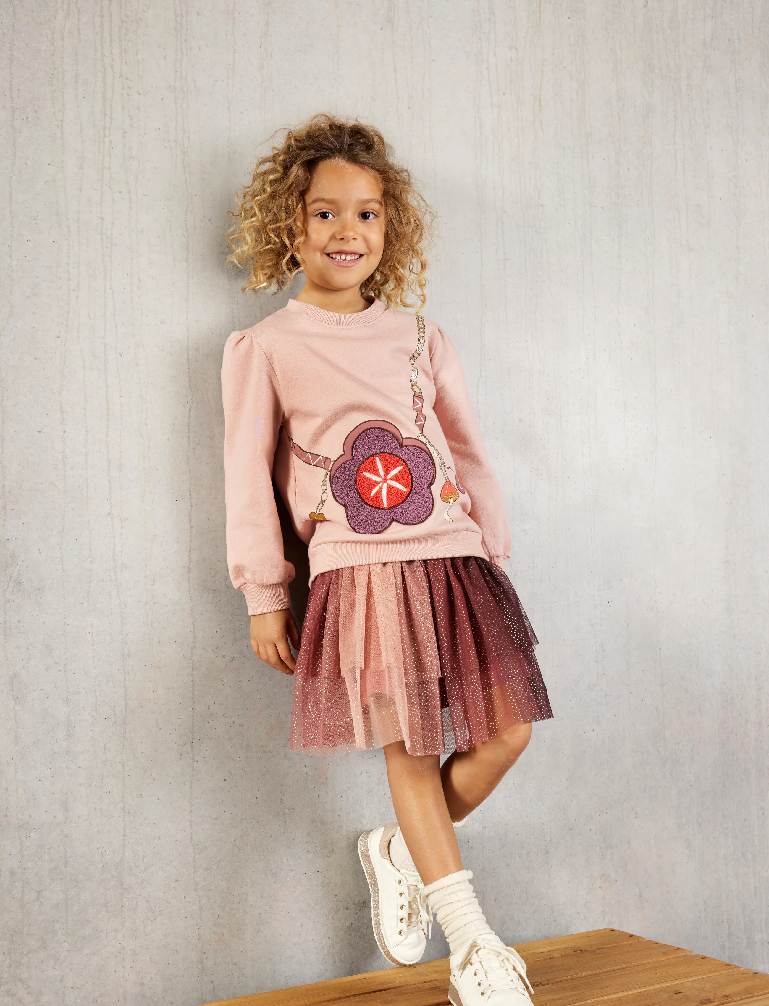 Minymo Sweatshirt LS - Yläosat - MISTY ROSE / beige