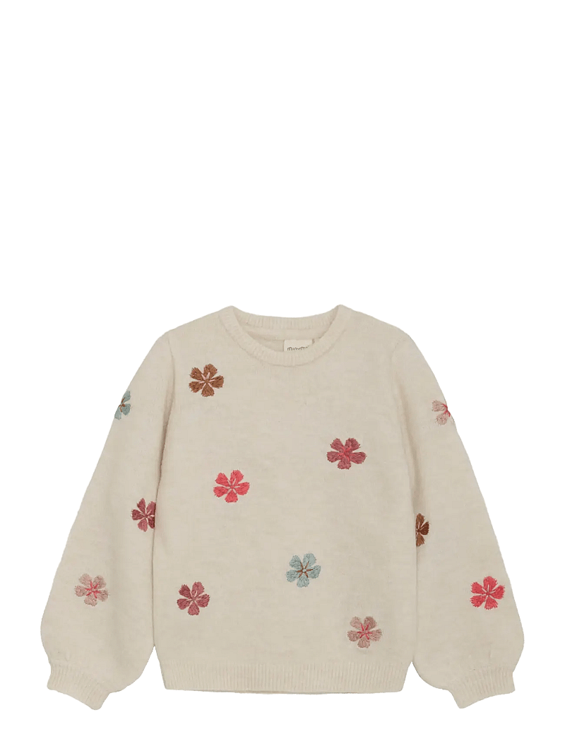 Minymo - Pullover Knit - sweatshirts - sandshell - 0