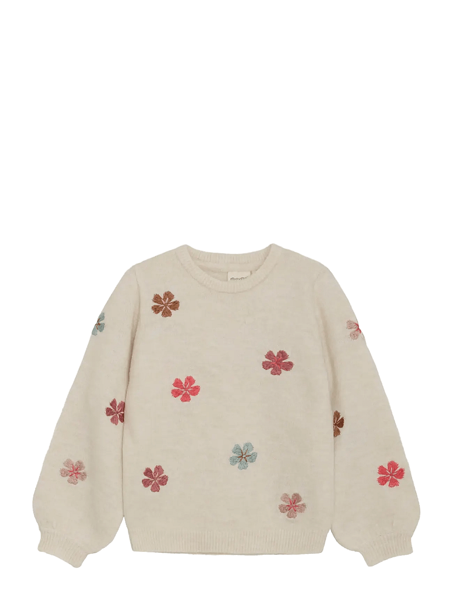 Minymo - Pullover Knit - sweatshirts - sandshell - 0