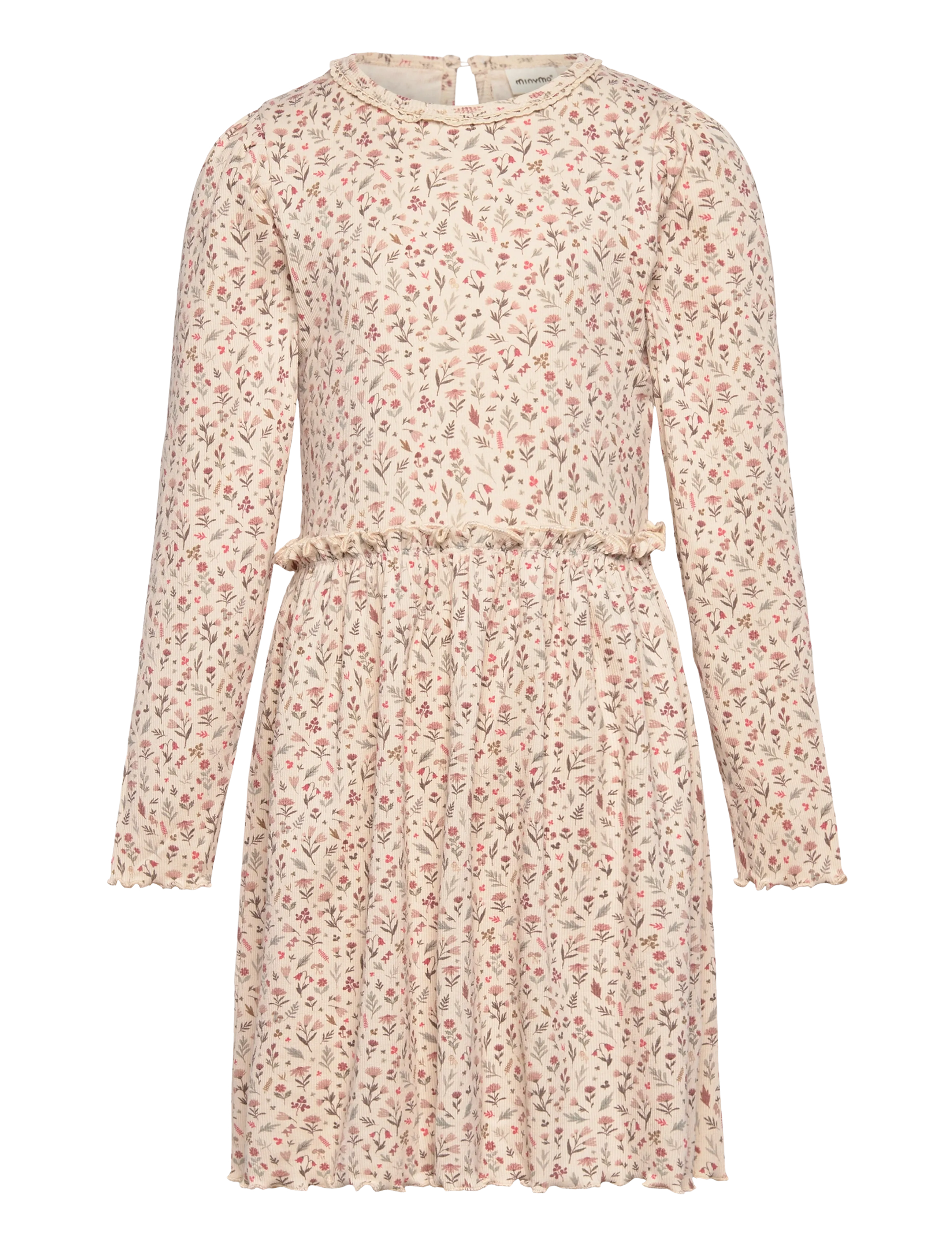 Dress LS AOP Rib - SANDSHELL