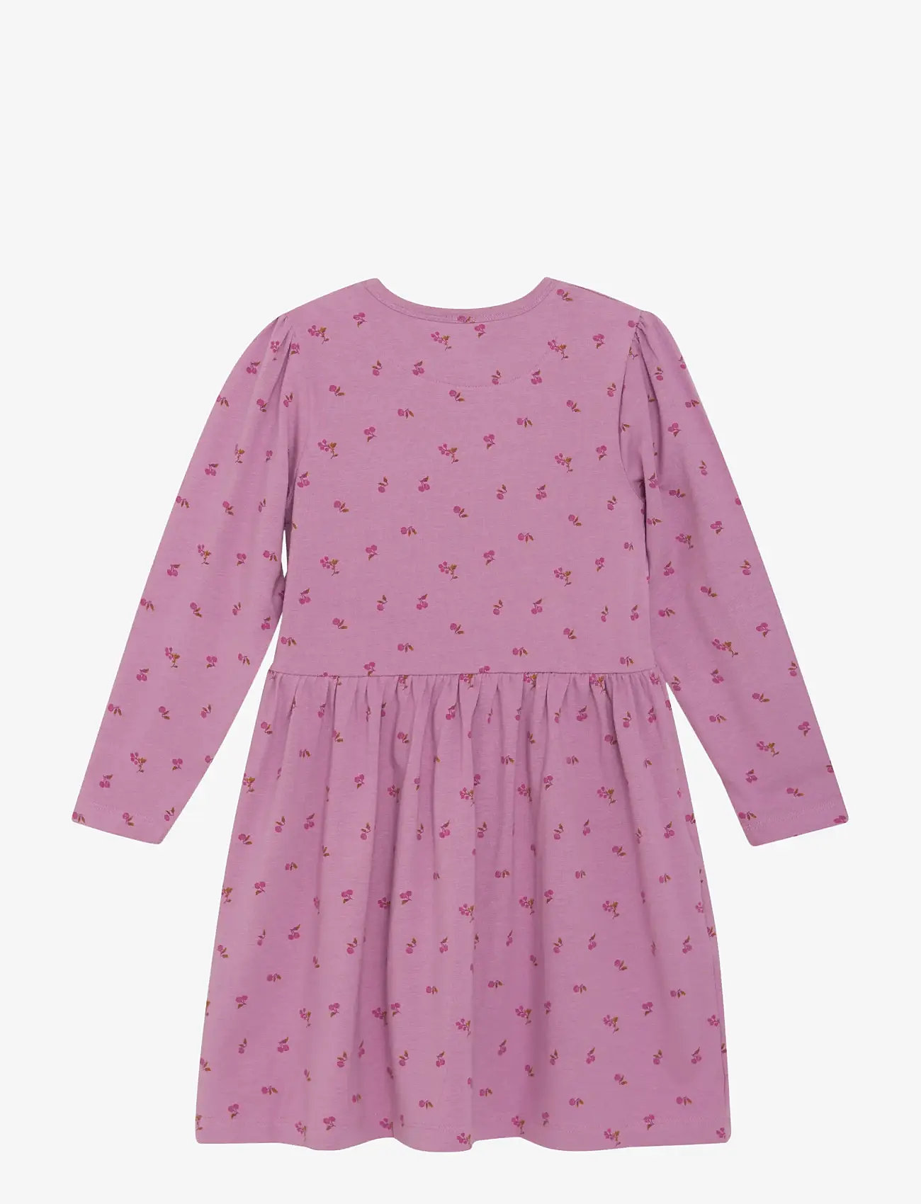 Minymo - Dress LS AOP - long-sleeved casual dresses - mauve orchid - 1