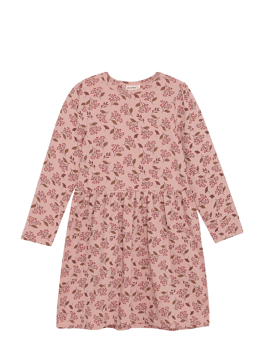 Minymo - Dress LS AOP - robes décontractées à manches longues - misty rose - 0