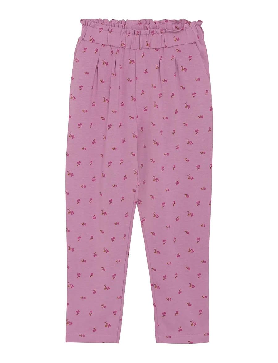 Minymo - Pants AOP - kelnės - mauve orchid - 0