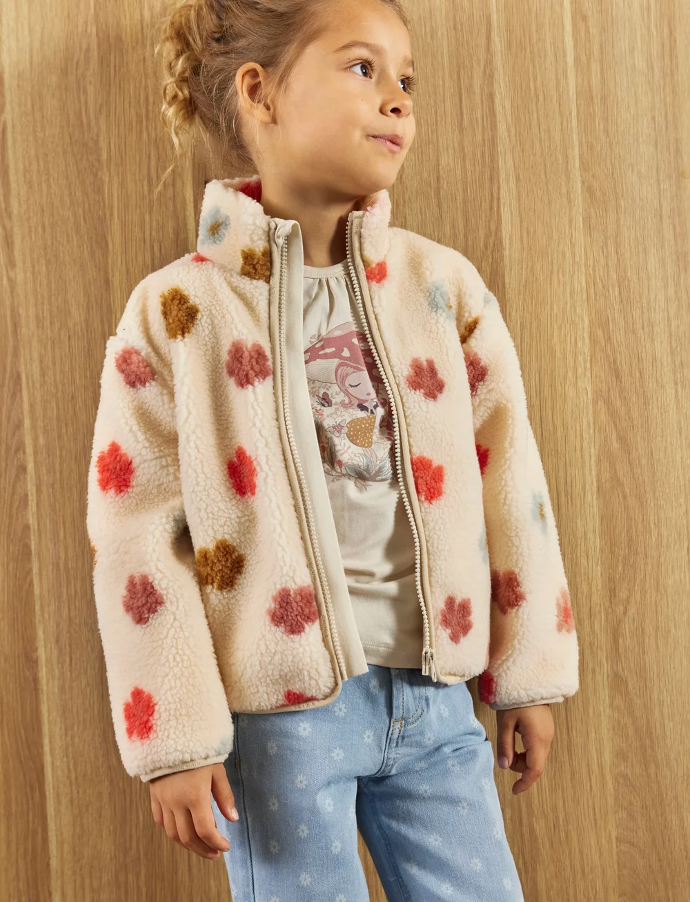 Minymo - Pants AOP Denim - alt laienevad teksad - china blue - 0