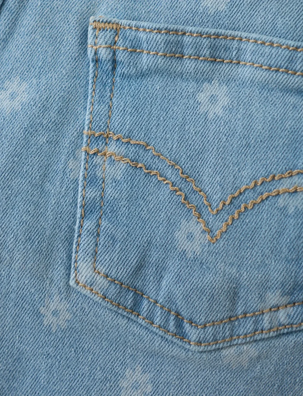 Minymo - Pants AOP Denim - loose jeans - china blue - 3