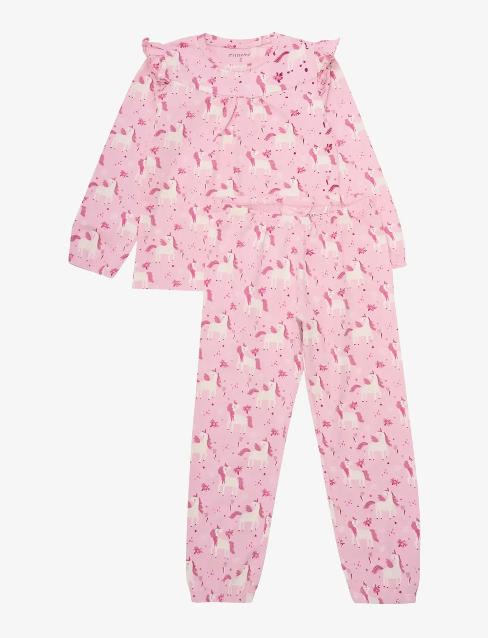 Minymo - Pyjamas LS Set AOP - pyjama-sets - bleached mauve - 0