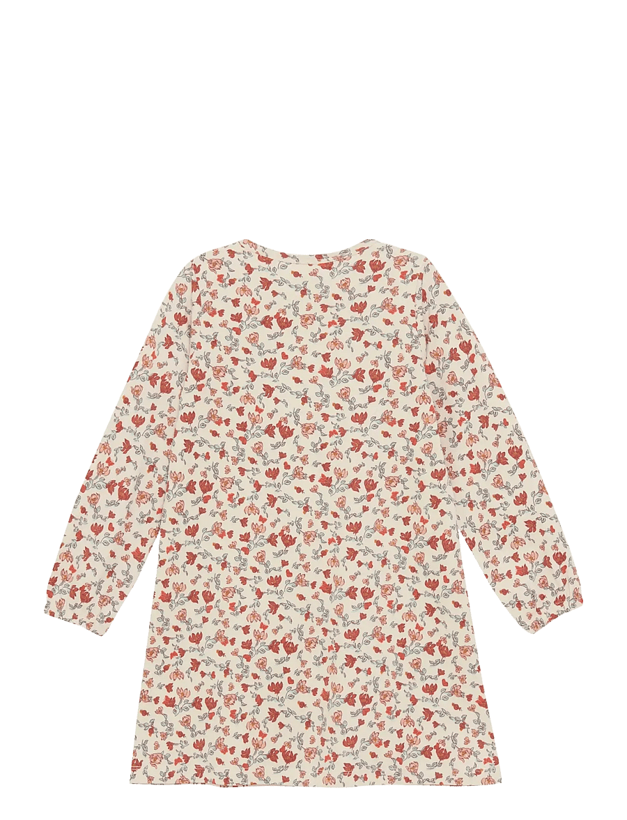 Minymo - Nightdress LS AOP - nachthemden - sandshell - 2
