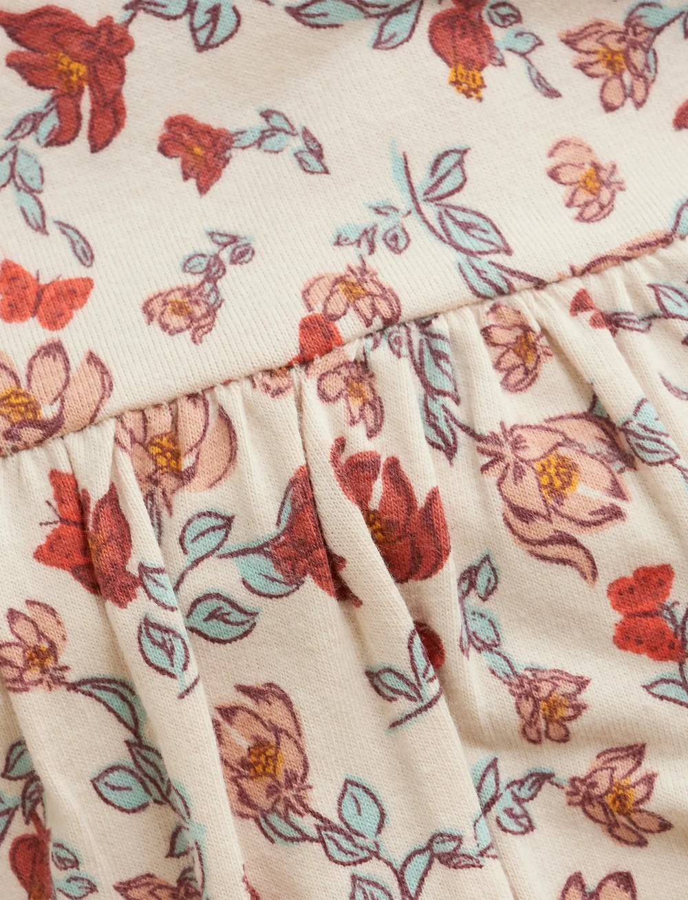 Minymo - Nightdress LS AOP - nachthemden - sandshell - 3