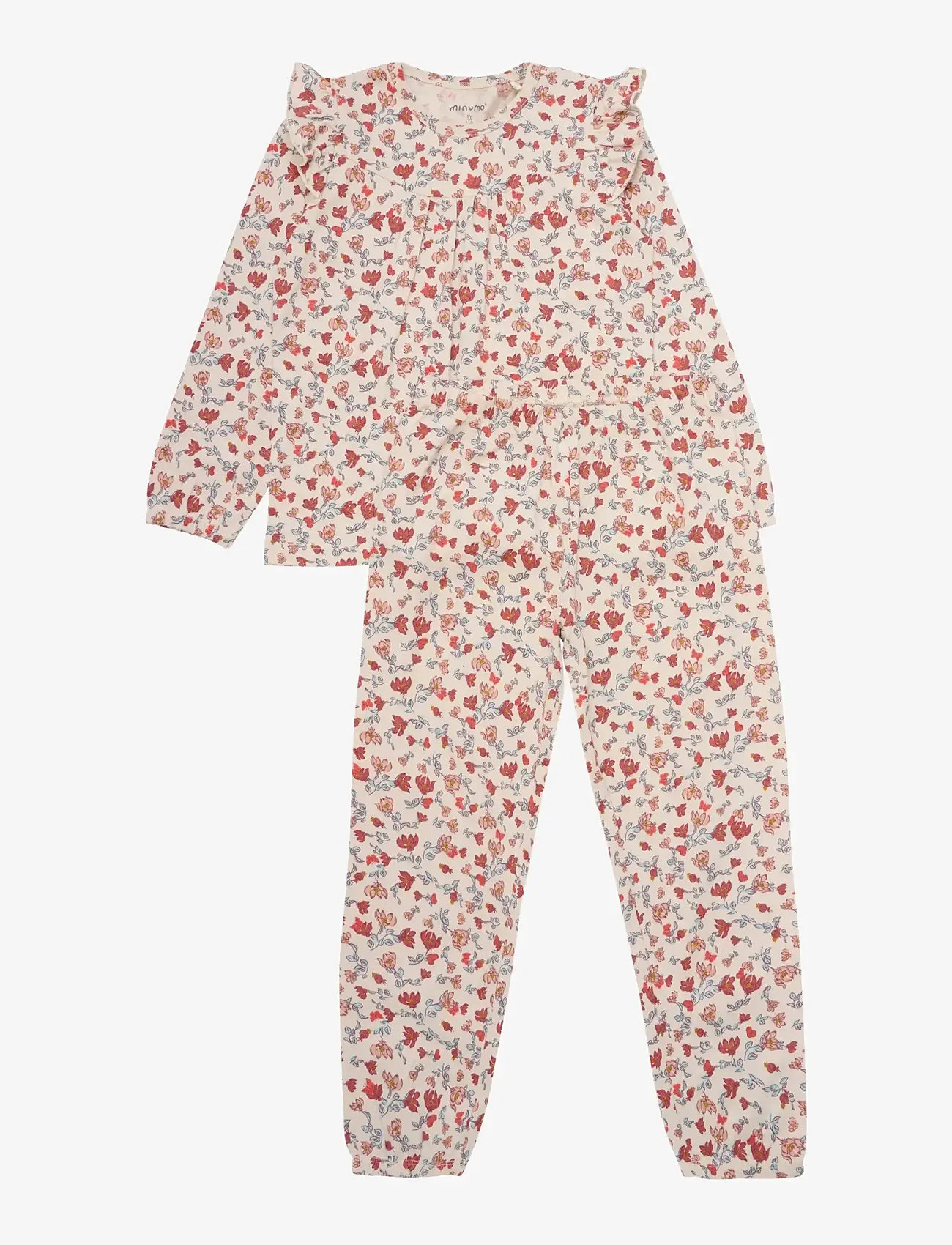 Minymo - Pyjamas LS Set AOP - komplektid - sandshell - 0