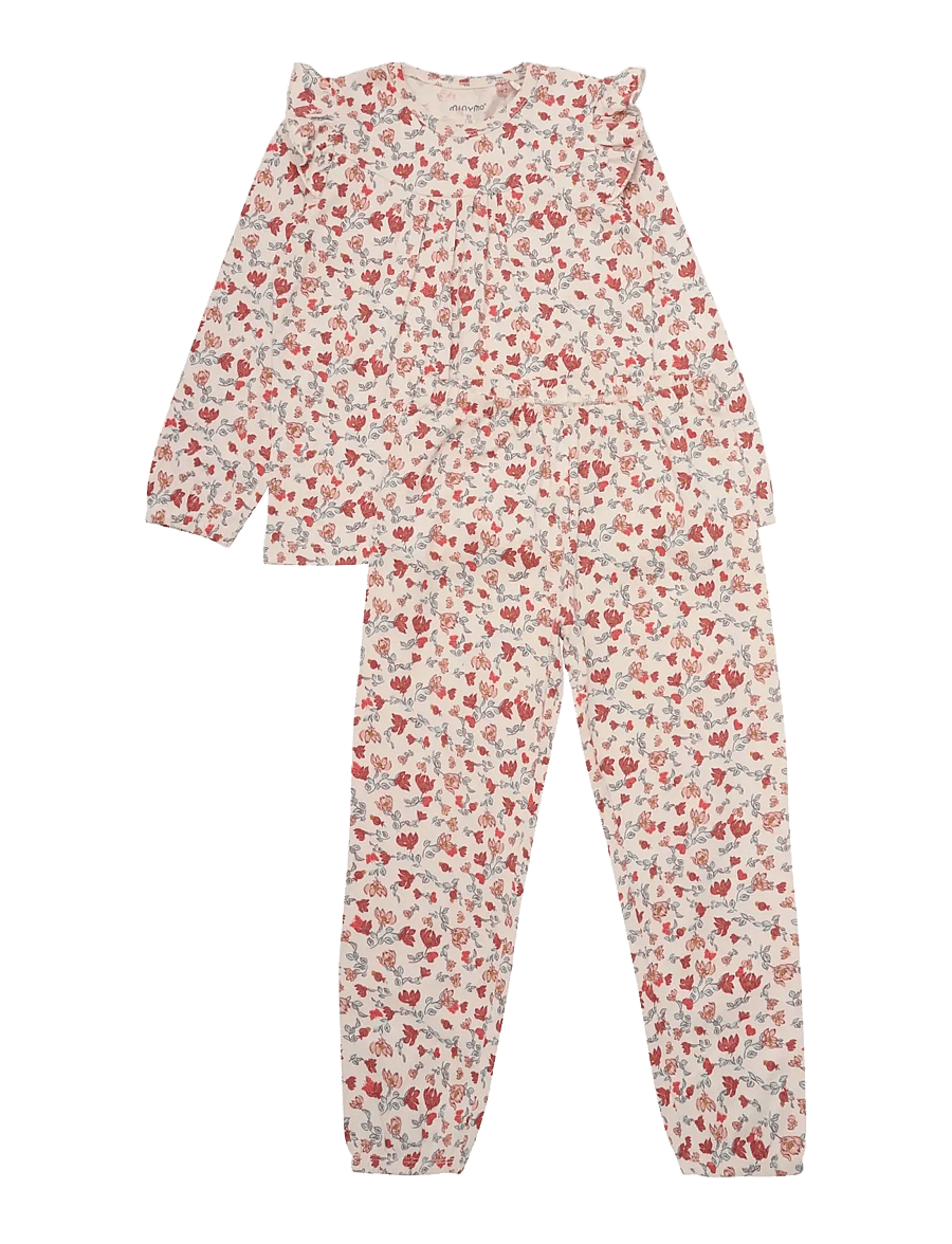 Minymo - Pyjamas LS Set AOP - pyjama-sets - sandshell - 0