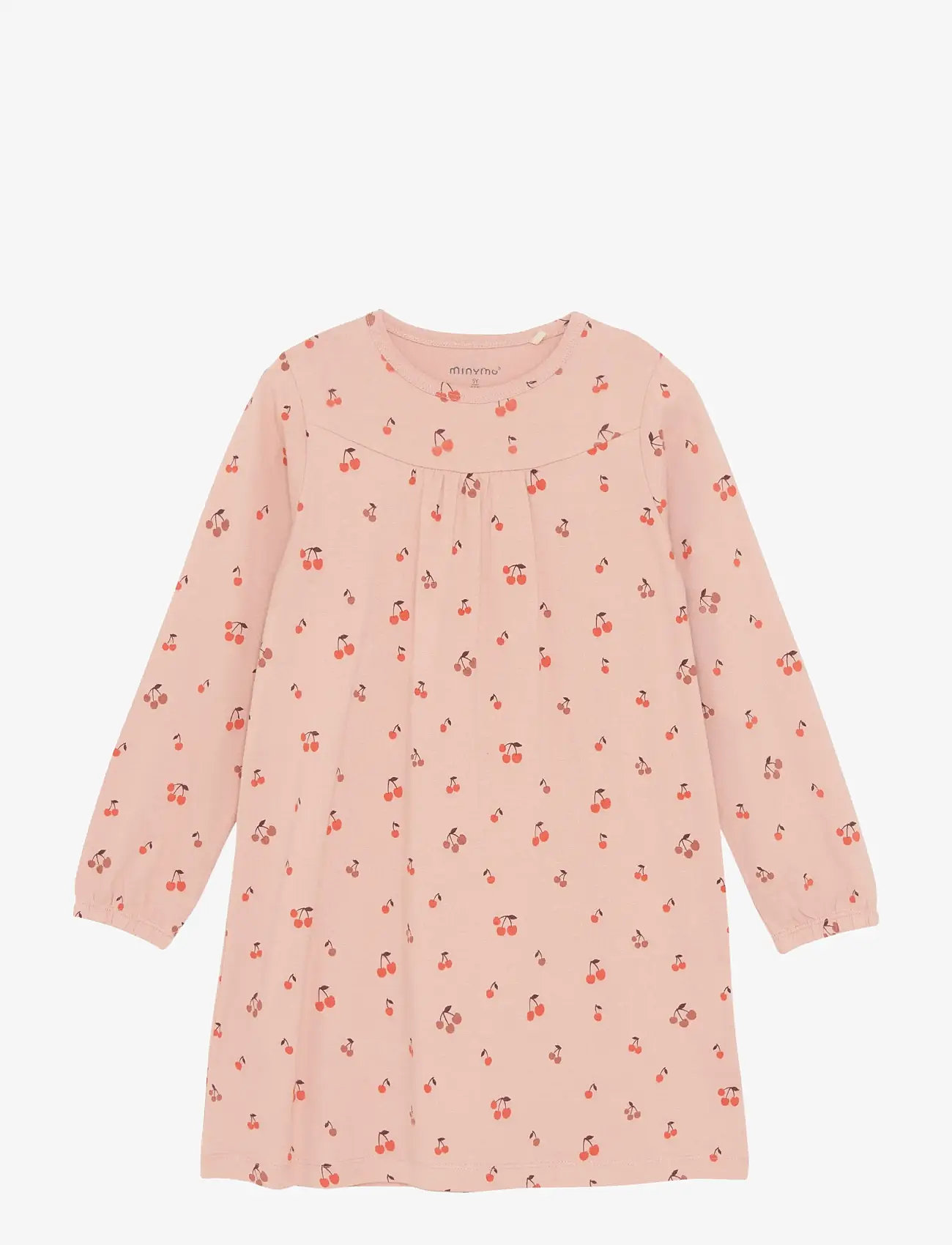 Minymo - Nightdress LS  AOP - langärmelige freizeitkleider - misty rose - 0