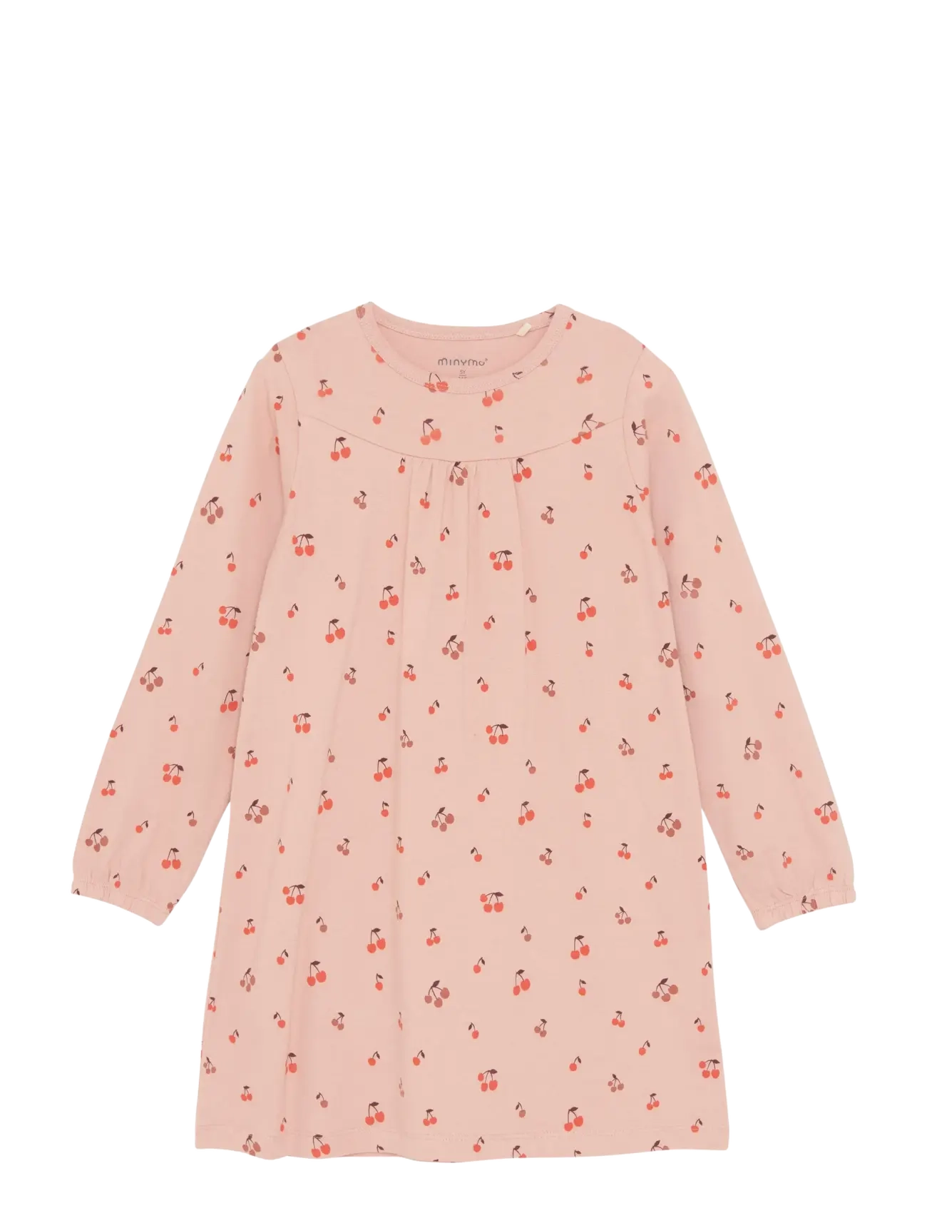 Minymo Nightdress LS  AOP - Riided - MISTY ROSE / pink/rose