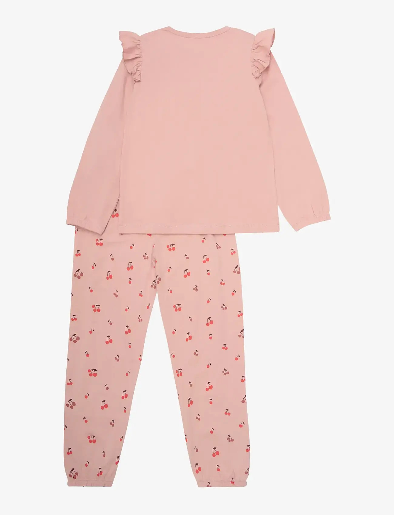 Minymo - Pyjamas LS Set AOP - sets - misty rose - 1