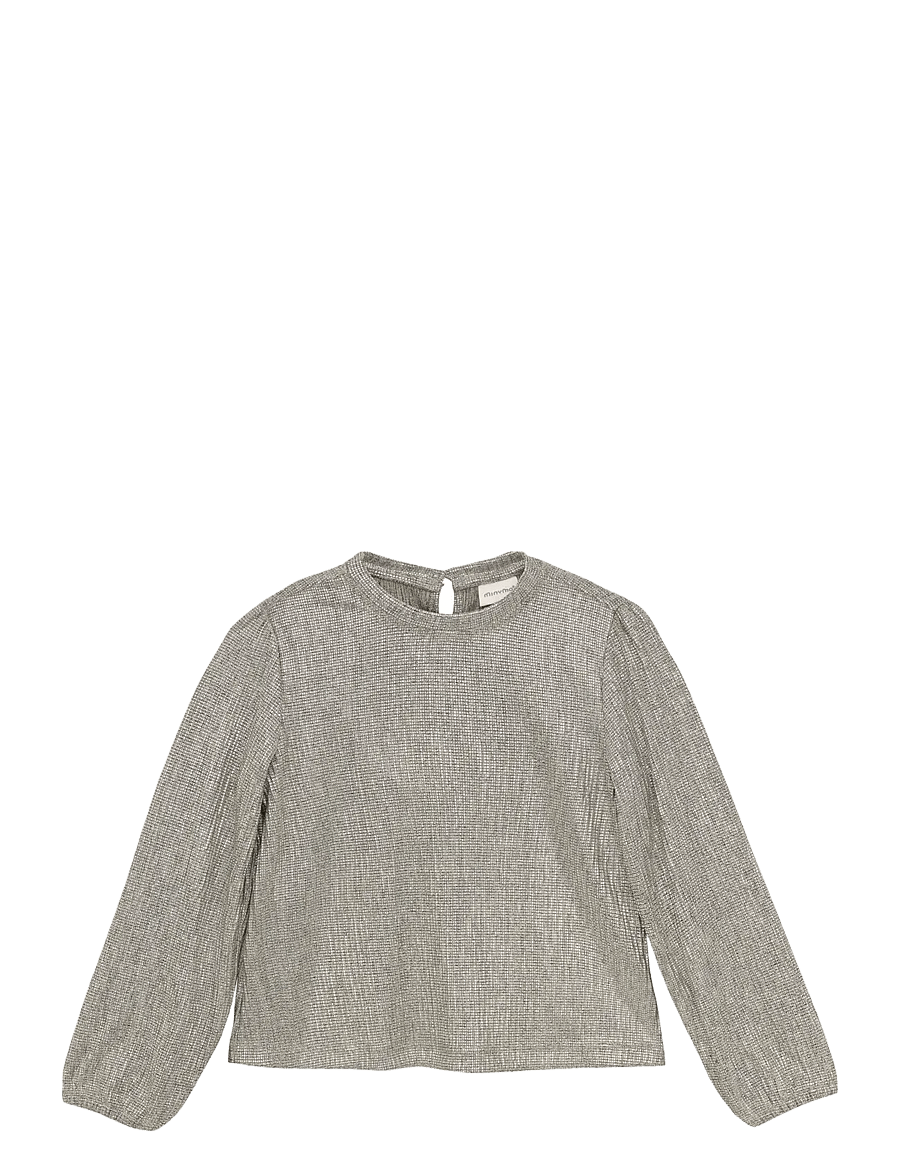 Minymo - Blouse LS - pluusid ja tuunikad - silver - 1