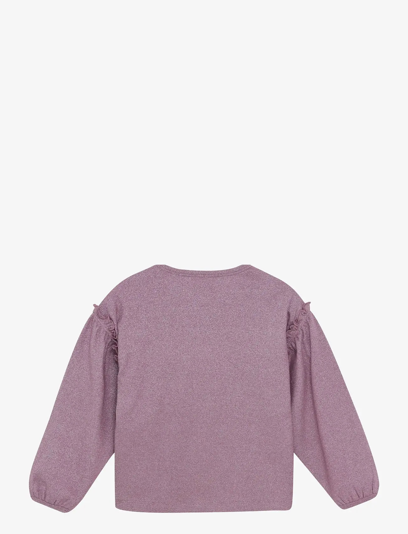 Minymo - T-shirt LS Glitter Rib - bluser & tunikaer - rose brown - 2