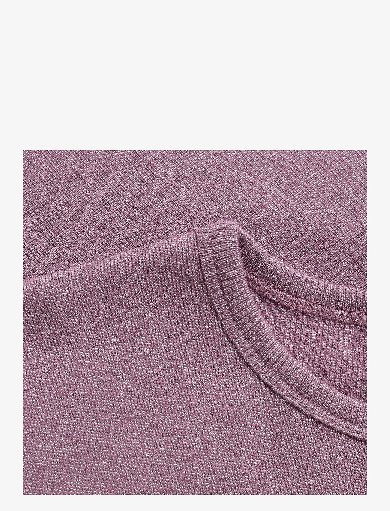 Minymo - T-shirt LS Glitter Rib - bluser & tunikaer - rose brown - 3