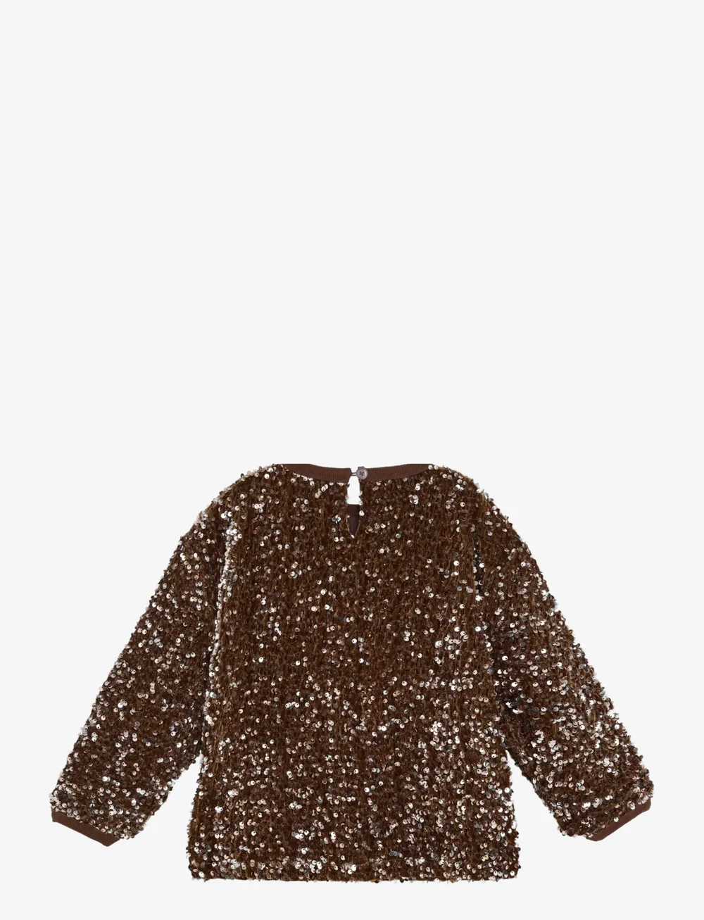 Minymo - Blouse LS w. Sequins - bluzki i tuniki - woodrose - 2