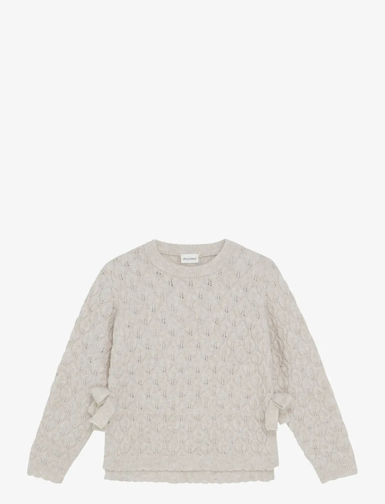 Minymo - Pullover LS Knit - jumpers - smoke gray - 1