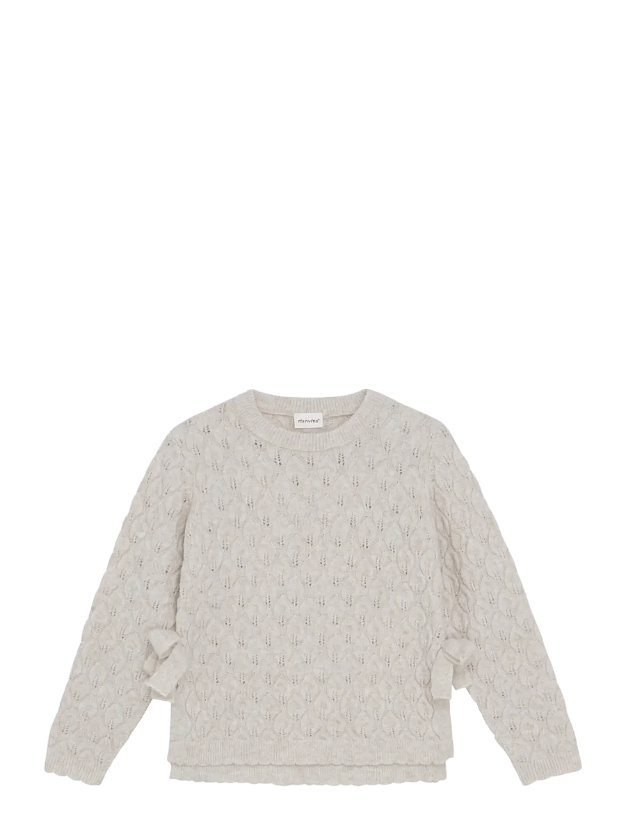 Minymo - Pullover LS Knit - džemprid - smoke gray - 1