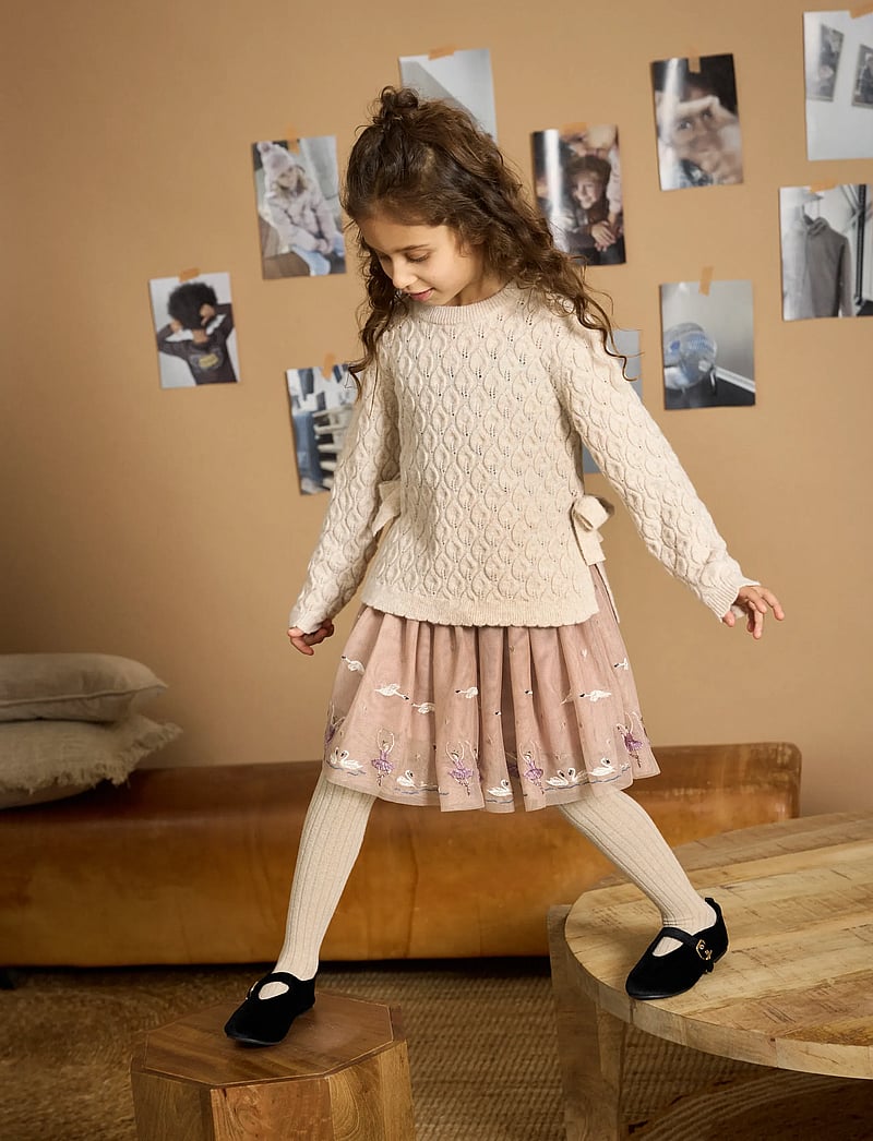 Minymo - Pullover LS Knit - jumpers - smoke gray - 0