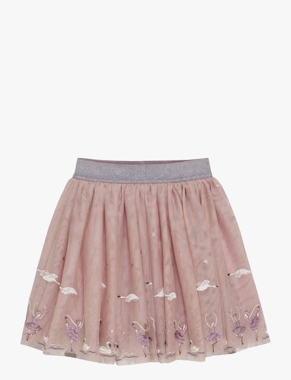 Minymo - Skirt Mesh w. Emb. - kurze röcke - shadow gray - 1