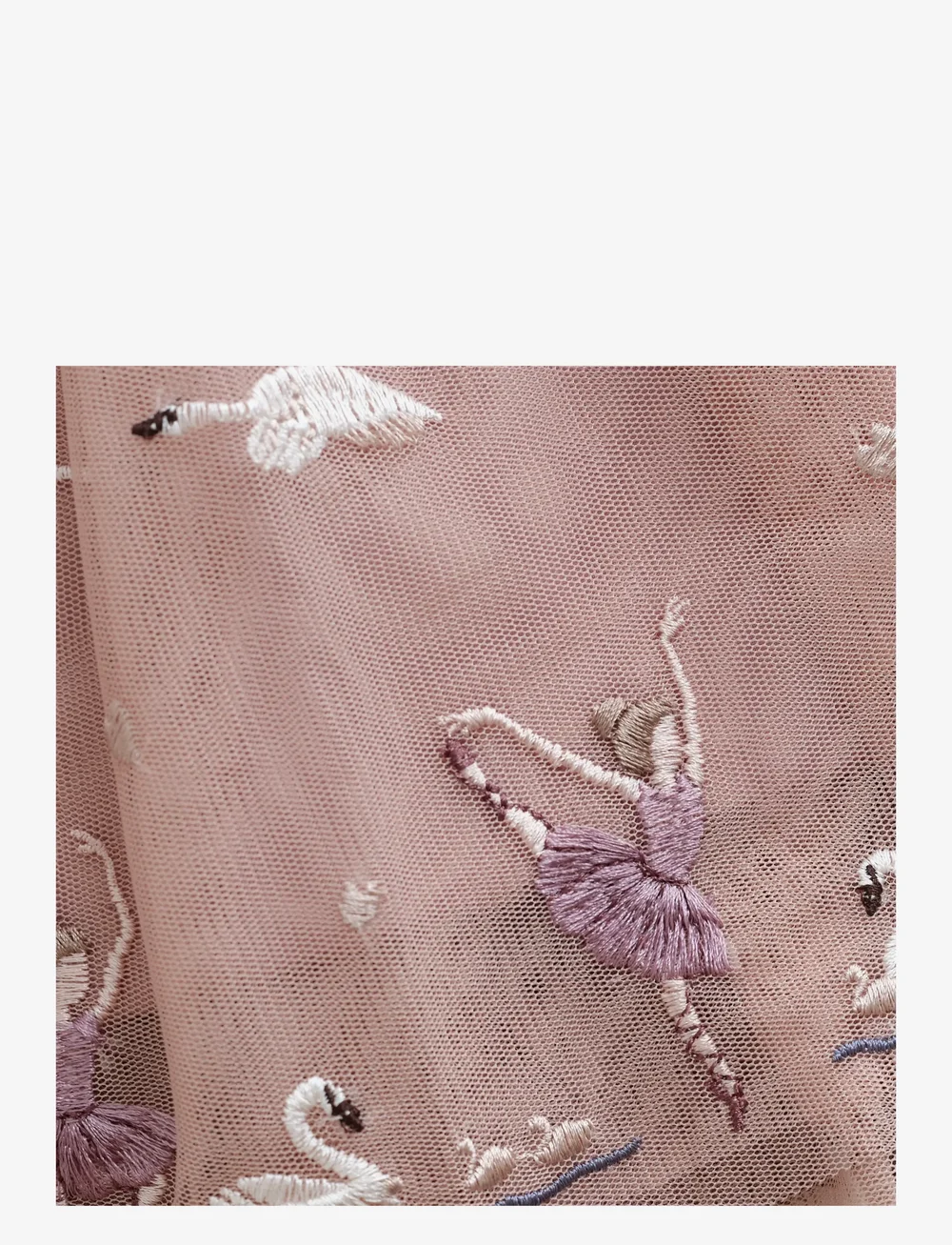 Minymo - Skirt Mesh w. Emb. - kurze röcke - shadow gray - 3