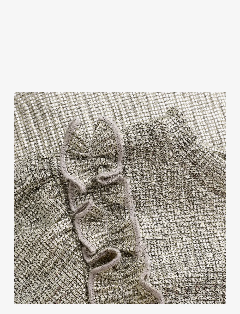 Minymo - Dress LS - långärmade vardagsklänningar - silver - 2