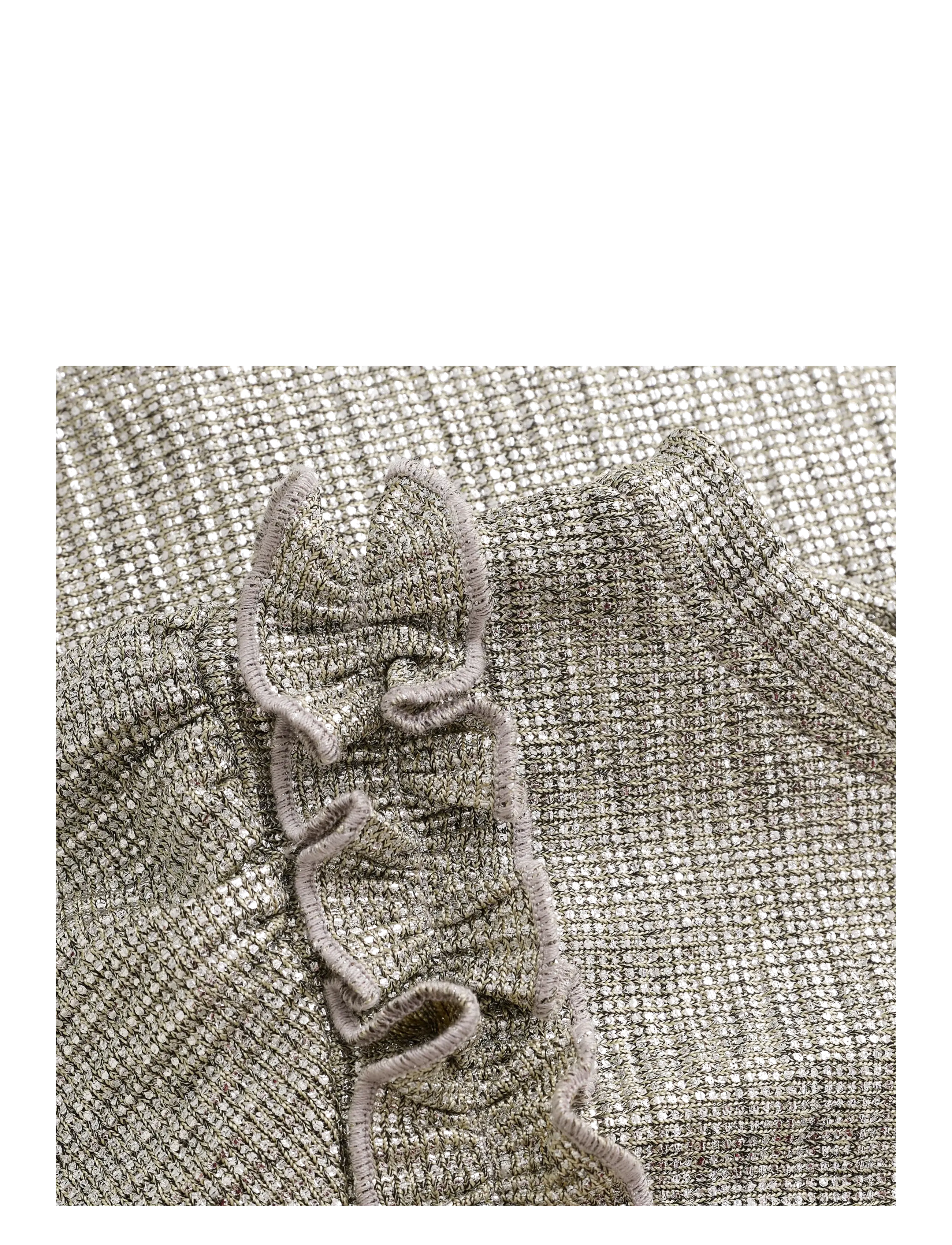 Minymo - Dress LS - langärmelige freizeitkleider - silver - 2