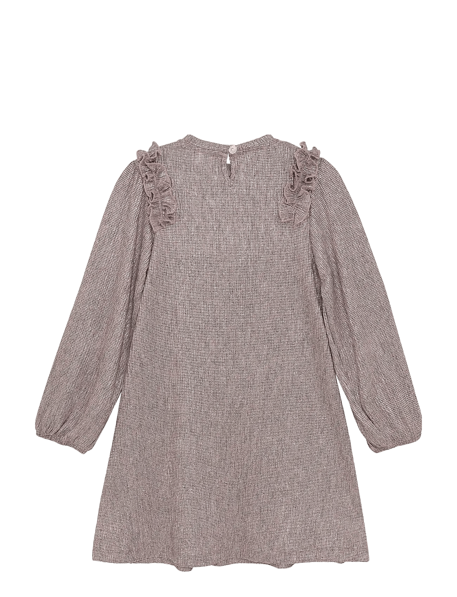Minymo - Dress LS - casual jurken met lange mouwen - woodrose - 1