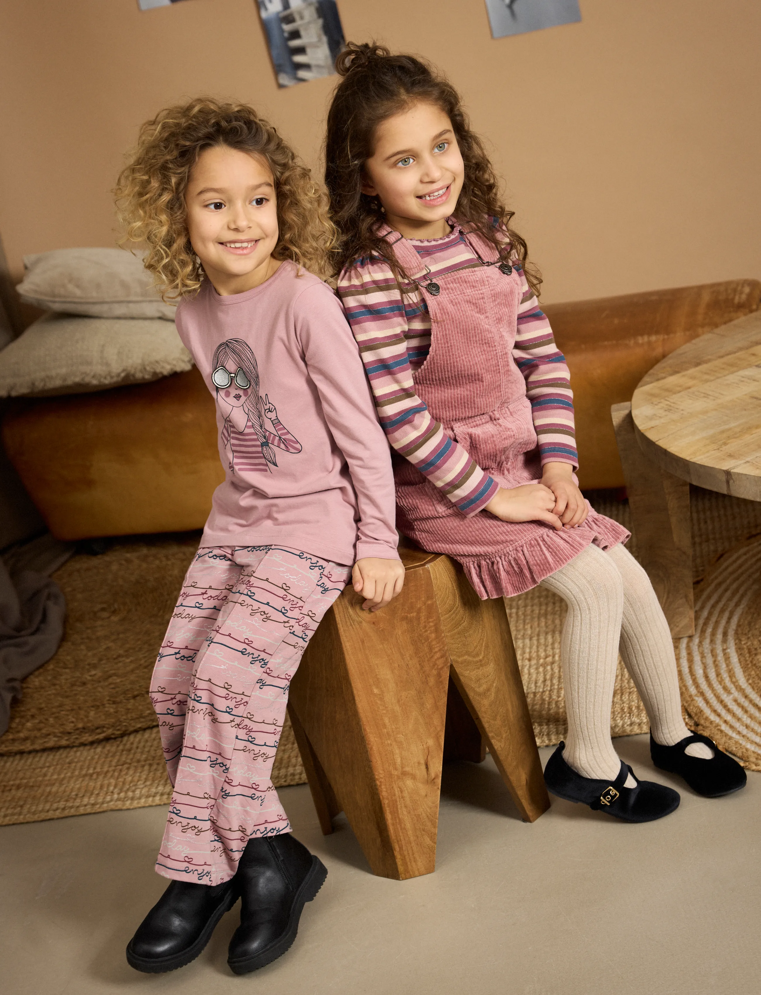 Minymo Spencer Cord, 98, Casual Dresses, Rosa - Sleeveless Kinder