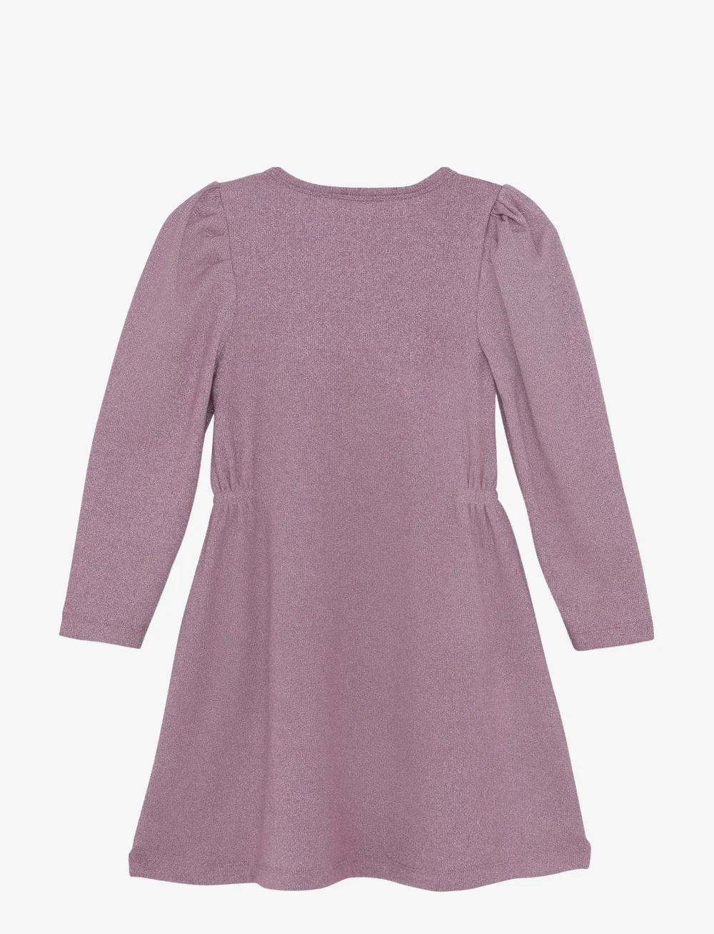 Minymo - Dress LS Glitter Rib - festklänningar - rose brown - 1