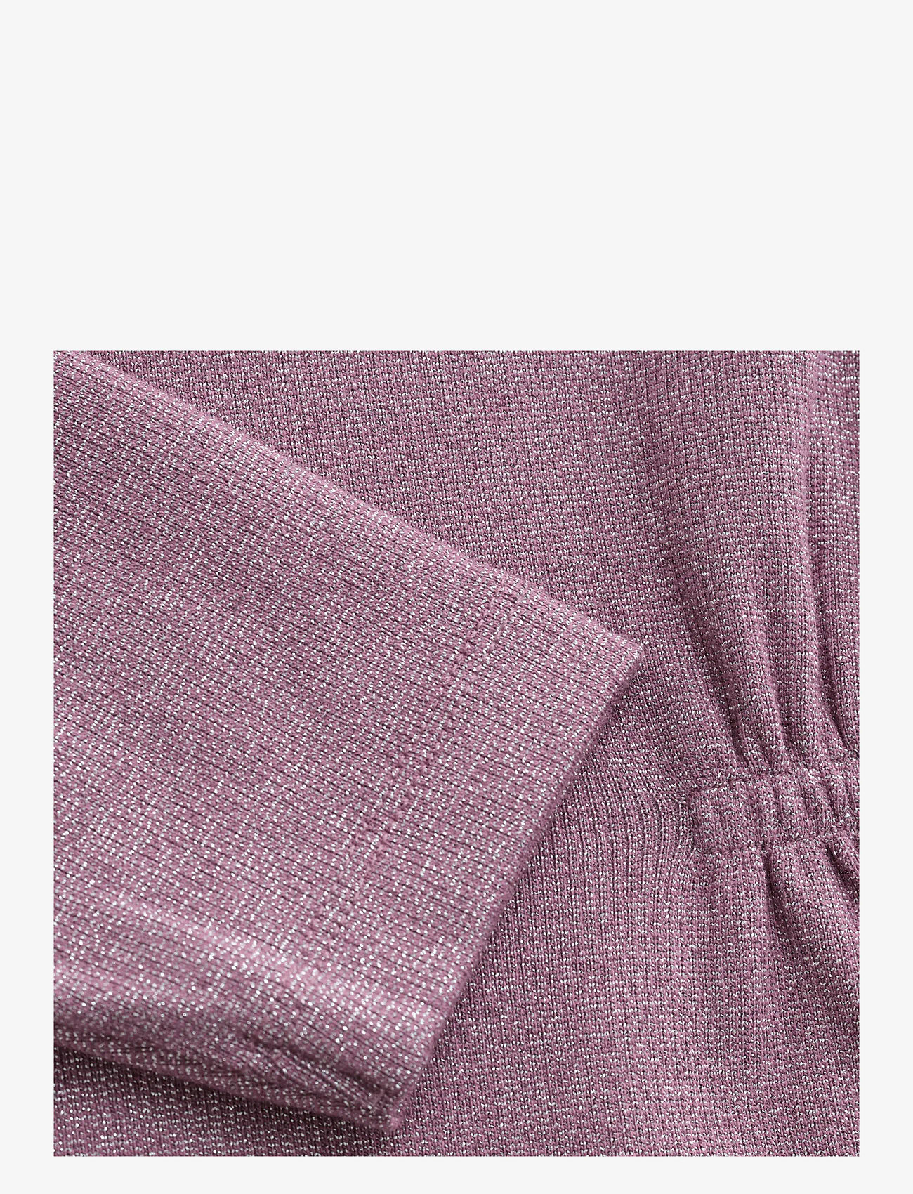 Minymo - Dress LS Glitter Rib - partydresses - rose brown - 2