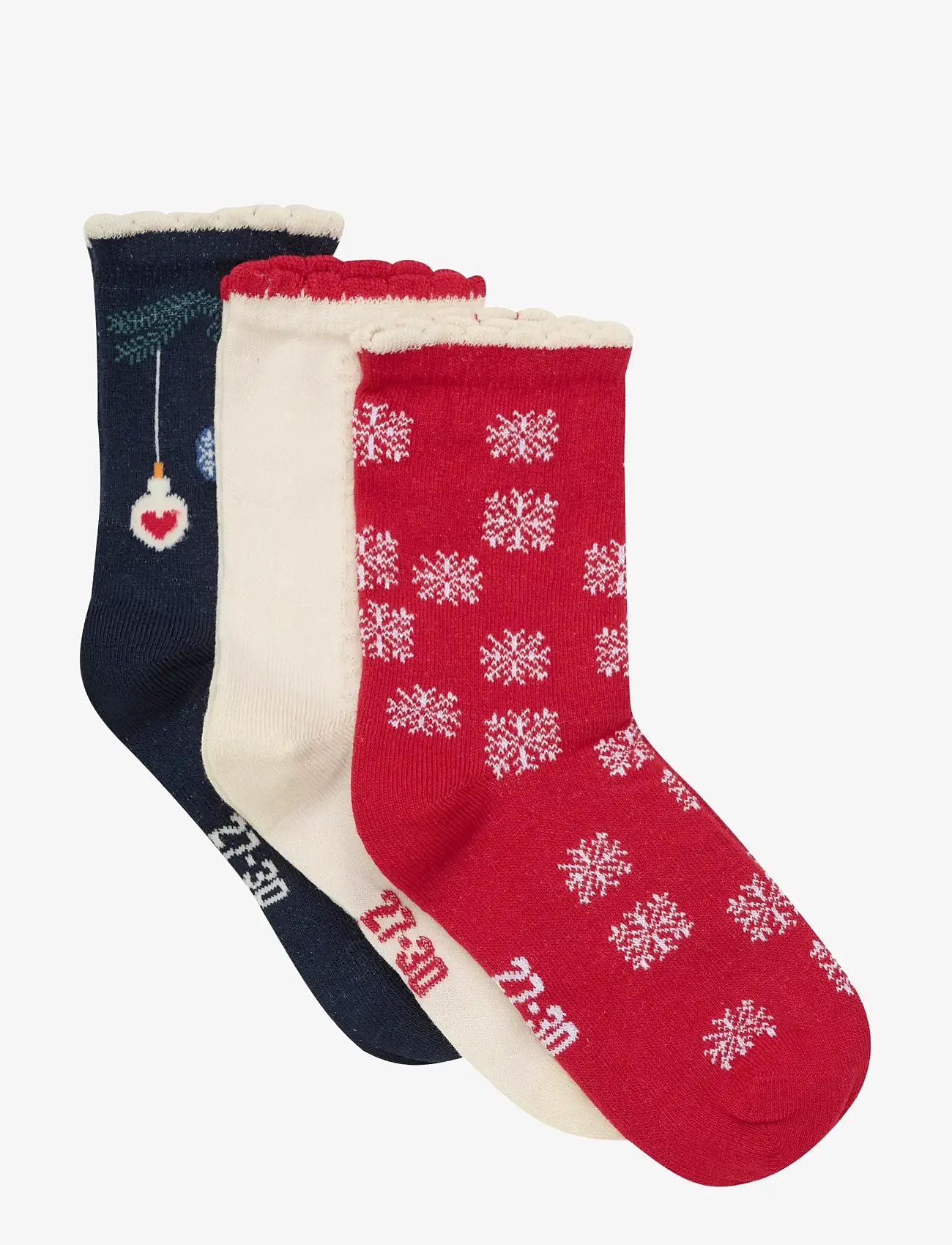 Minymo - 3-Pack Socks - rio red - 0