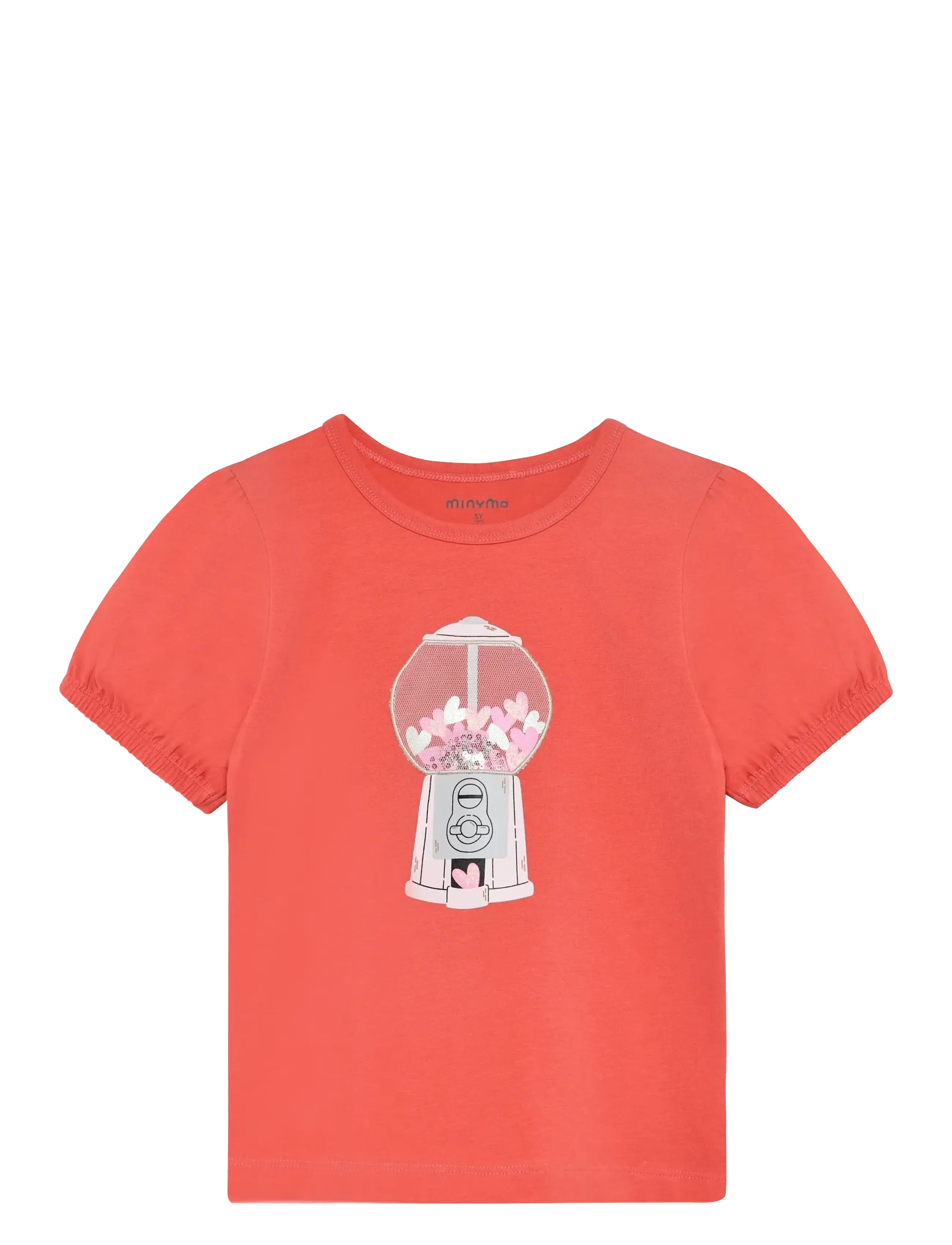 Minymo T-Shirt SS - Last chance - SPICED CORAL / coral