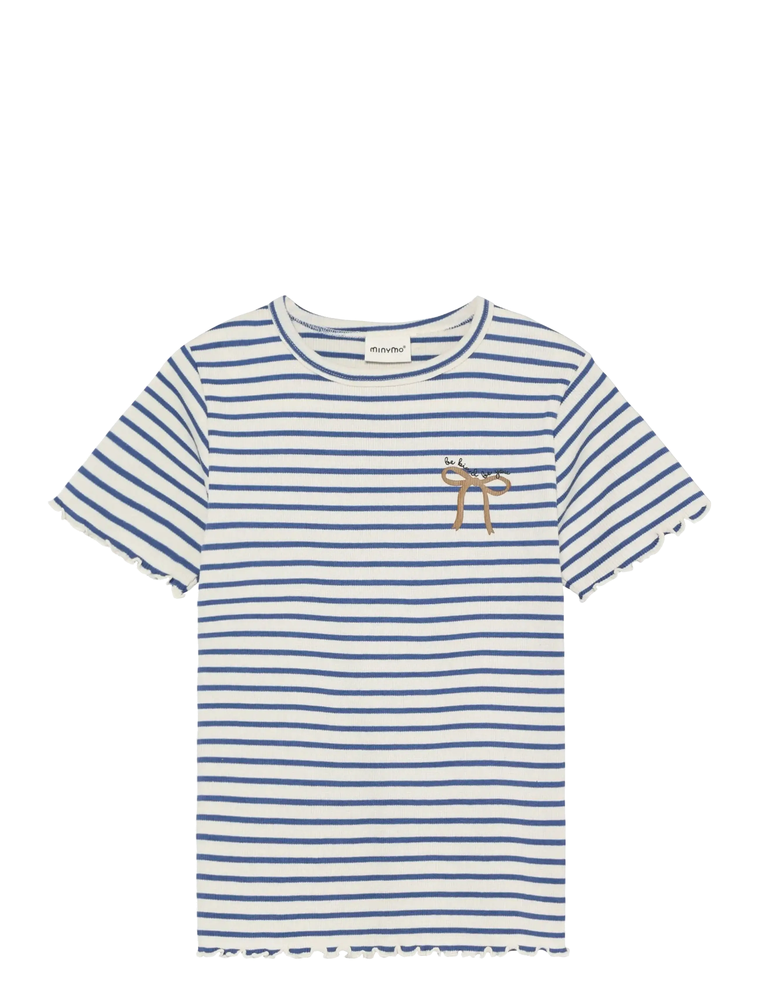 Minymo T-Shirt SS Rib - Overdele - DUTCH BLUE / blue