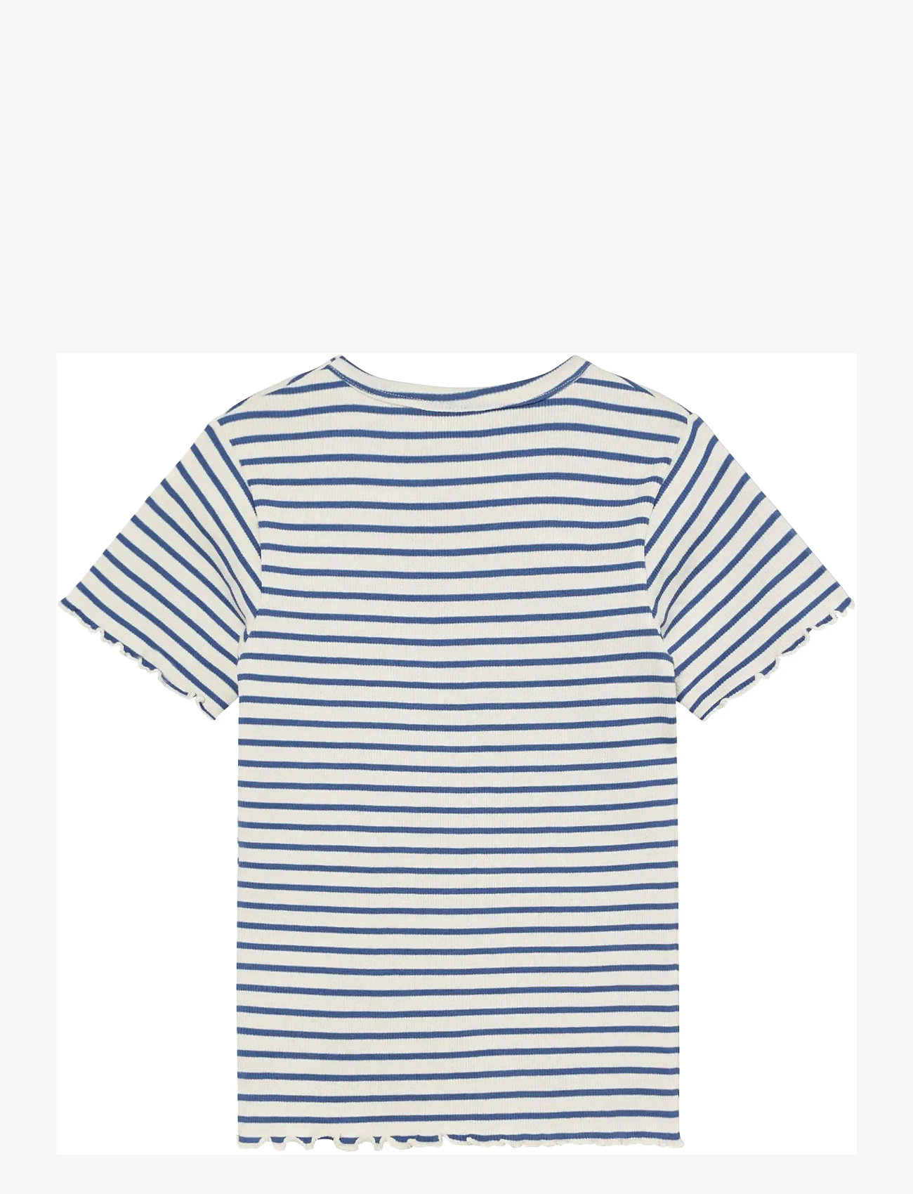 Minymo - T-Shirt SS Rib - kortærmede - dutch blue - 1