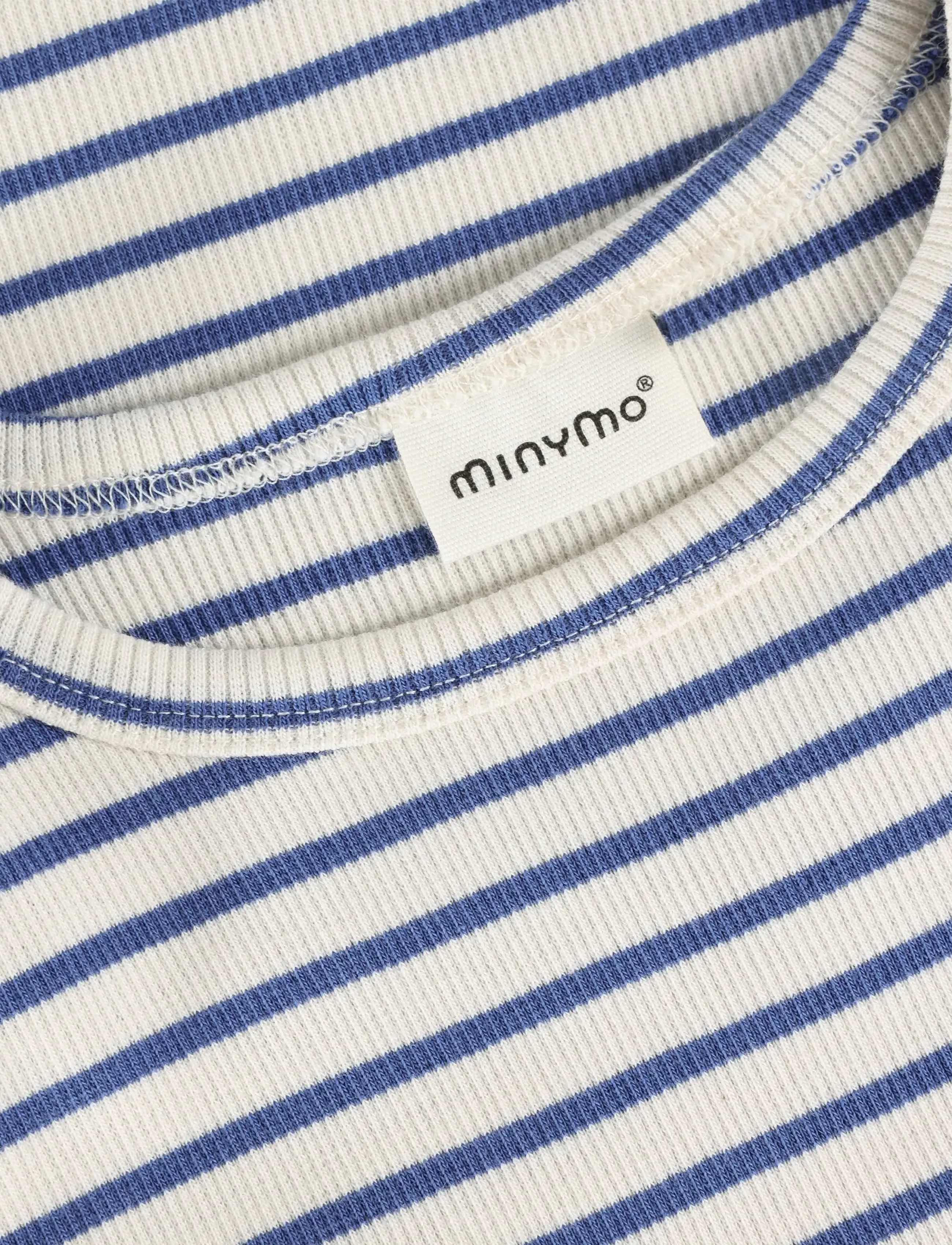 Minymo - T-Shirt SS Rib - t-shirts - dutch blue - 2