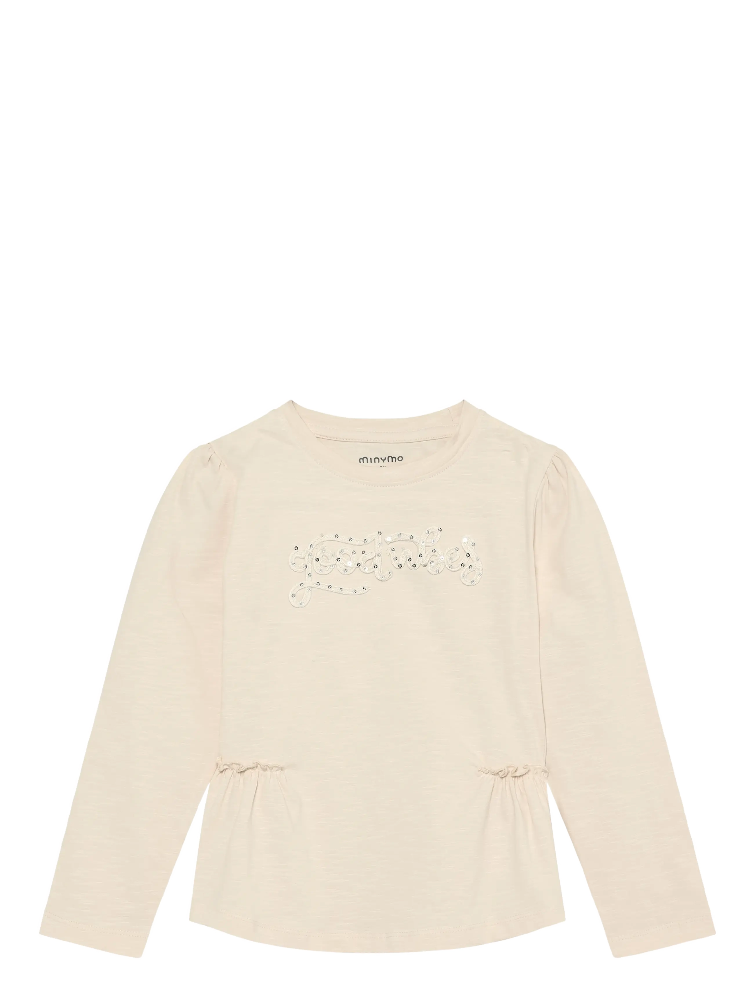 Minymo T-Shirt Ls, 116, Cream, T-Shirts > Langærmede T-shirts, Børn