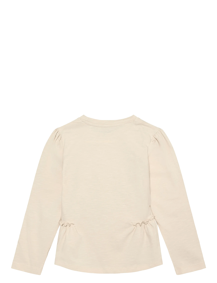 Minymo - T-Shirt LS - långärmade t-shirts - white swan - 1