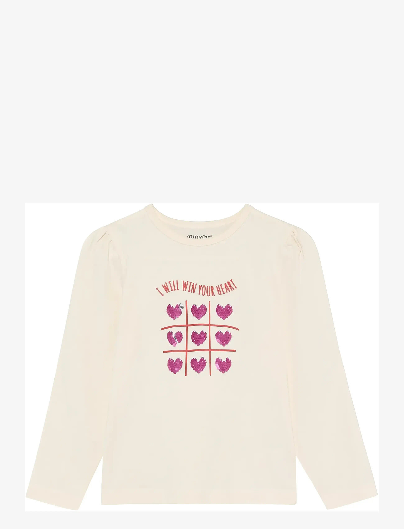 Minymo - T-Shirt LS - long-sleeved shirts - white swan - 1