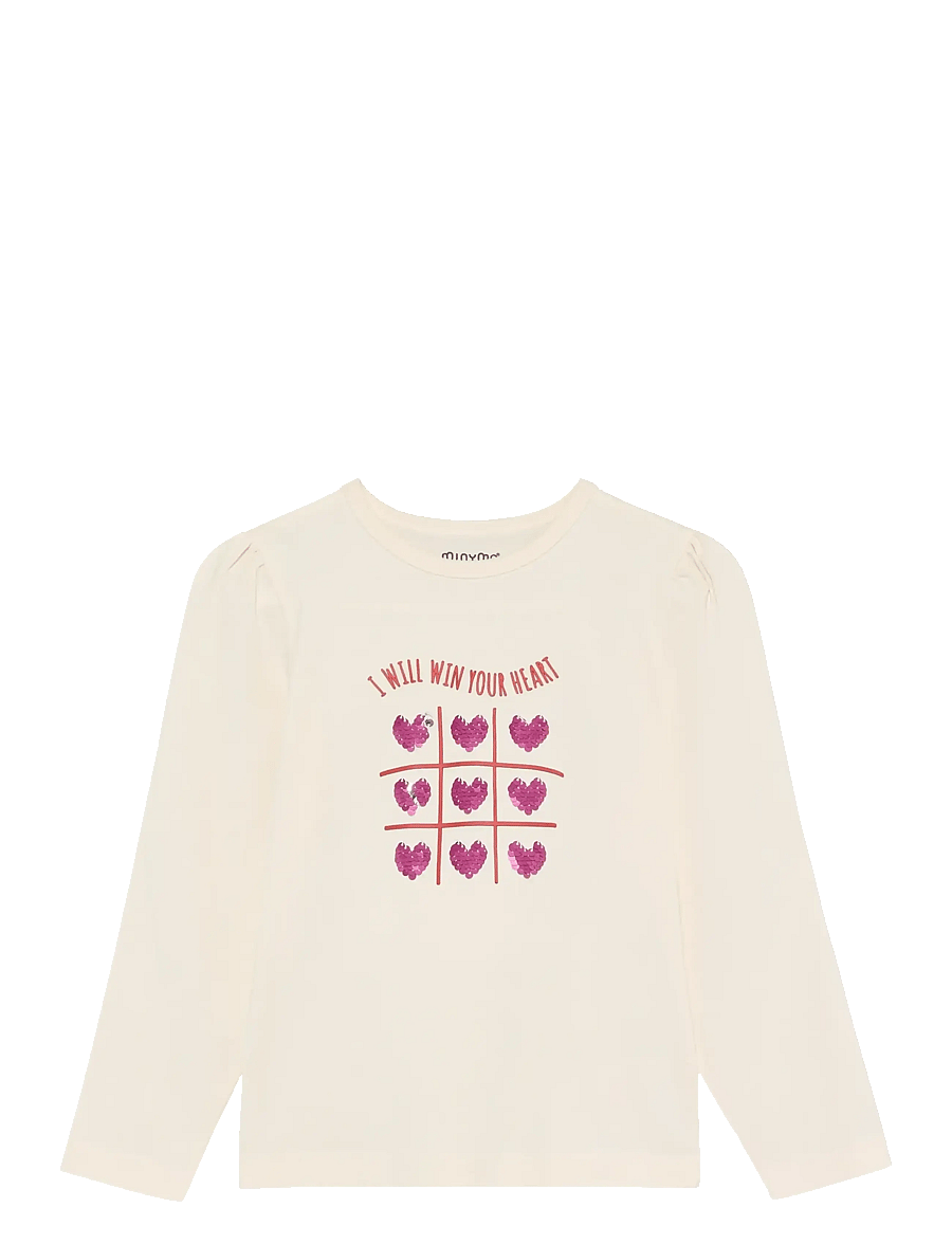 Minymo - T-Shirt LS - pikkade varrukatega särgid - white swan - 1