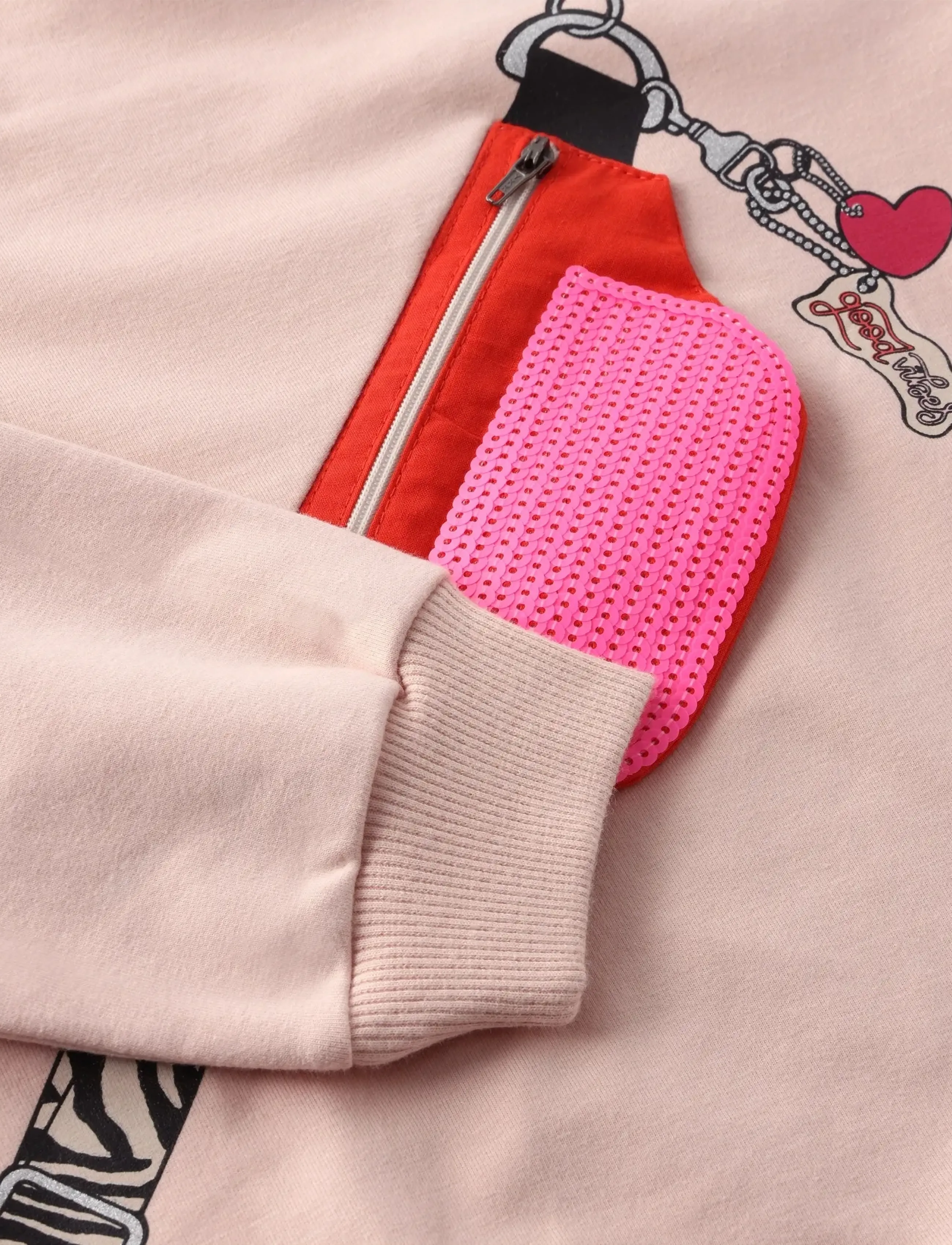 Minymo - Sweatshirt LS - sweatshirts - peach whip - 4