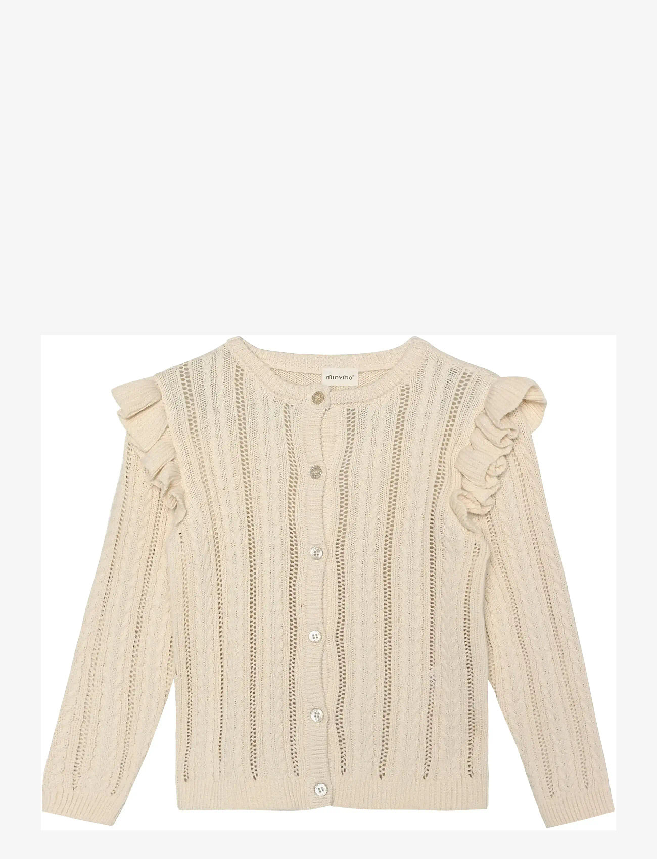 Minymo - Cardigan Knit - cardigans - white swan - 0