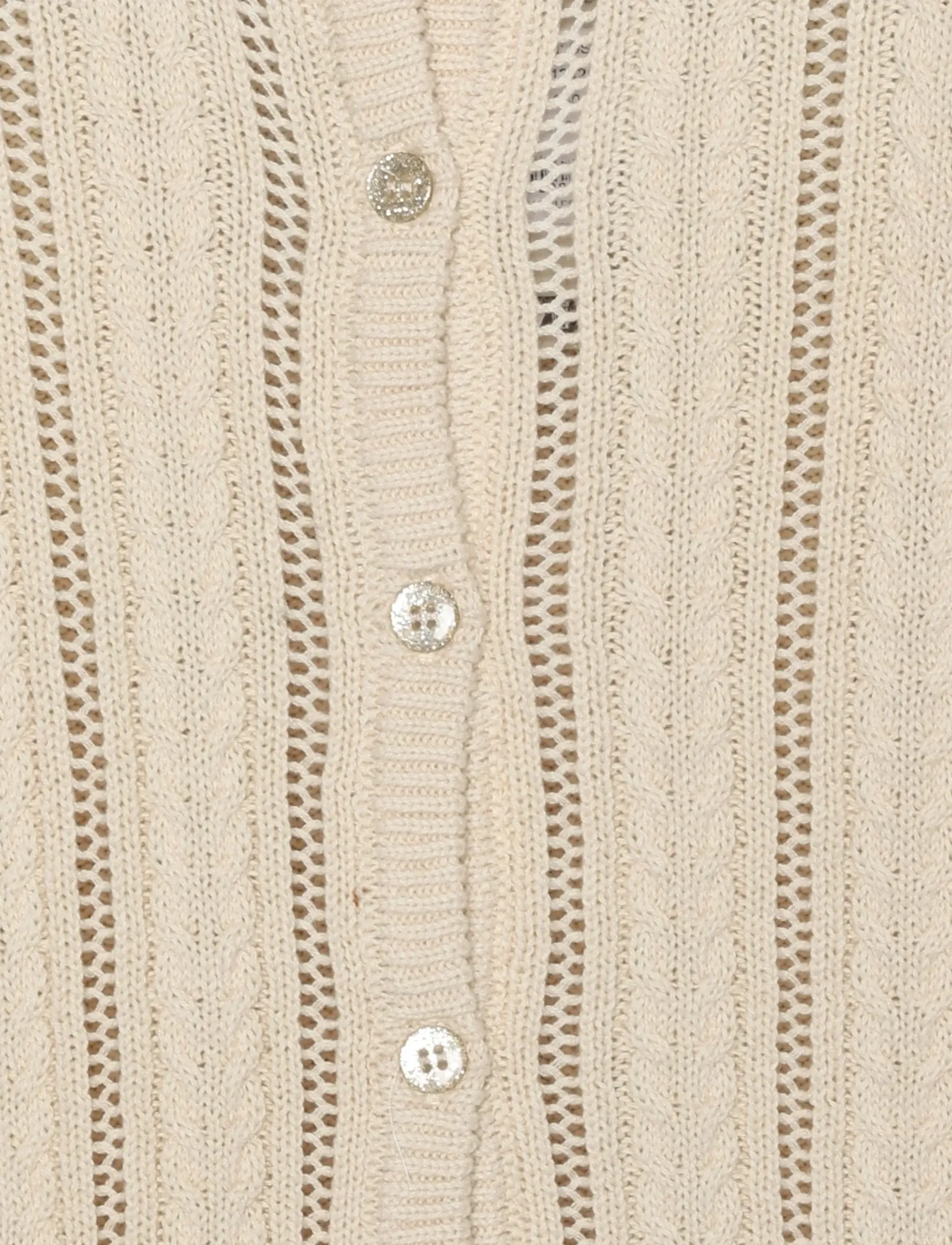 Minymo - Cardigan Knit - gebreide vesten - white swan - 2