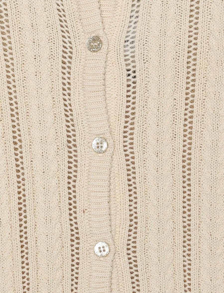 Minymo - Cardigan Knit - kardiganid - white swan - 2