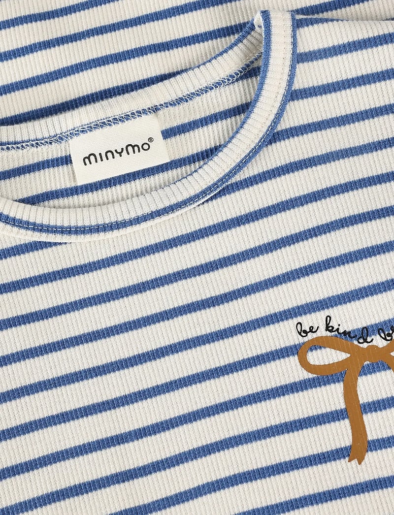 Minymo - Dress LS Rib - langärmelige freizeitkleider - dutch blue - 4